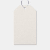 Wedding Bride Groom names and date heart floral ギフトタグ (裏面)