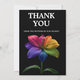 🌈 Wedding budget with photo サンキューカード