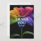 🌈 Wedding budget  with photo サンキューカード (正面)