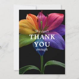 🌈 Wedding budget  with photo サンキューカード