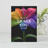 🌈 Wedding budget  with photo サンキューカード (スタンド正面)