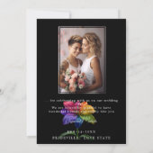 🌈 Wedding budget  with photo サンキューカード (裏面)