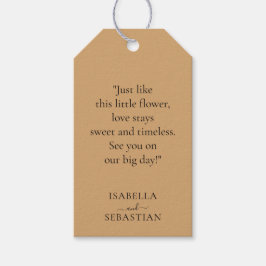 Wedding Burly Wood Sand Lavender Touch ギフトタグ