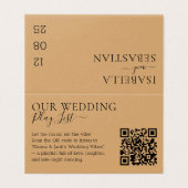 Wedding Burly Wood Sand QR Code Playlist (外部フラット)