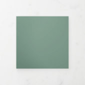 Wedding Cadet Blue Green All in one set 三つ折り招待状 (カバー)