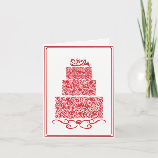 Wedding Cake Card カード (正面)