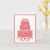 Wedding Cake Card カード (黄色い花)