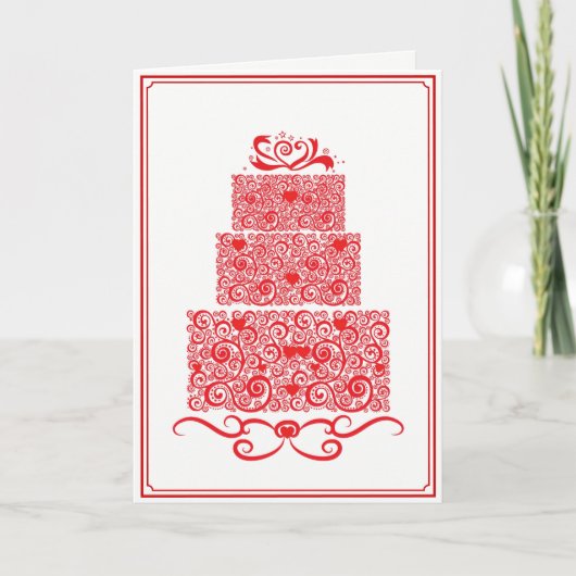 Wedding Cake Card カード (正面)