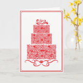 Wedding Cake Card カード (黄色い花)