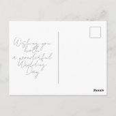 Wedding Cake Design Mr & Mrs ポストカード (裏面)