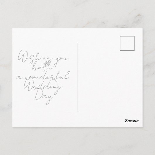 Wedding Cake Design Mr & Mrs ポストカード (裏面)