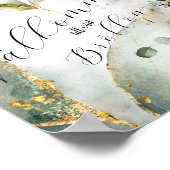  Wedding cake Elegant bröllop Poster ポスター (角)