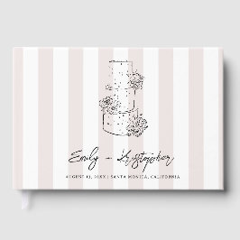 Wedding Cake Stripe Wedding   ゲストブック