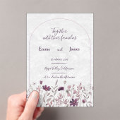 wedding card アクリル招待状 (インサイチュ (ポータブル))