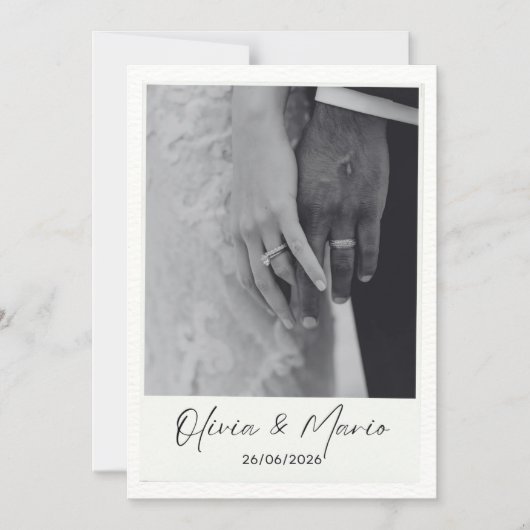 wedding card マグネット招待状 (正面)