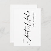 Wedding Card  for Your Aunt and Uncle  サンキューカード (正面/裏面)