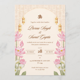 Wedding Card Invitation 5"7 inches cards 招待状