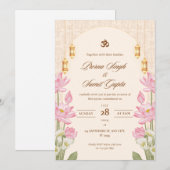 Wedding Card Invitation 5"7 inches cards 招待状 (正面/裏面)