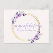 Wedding Card- Modern Geometric Wedding Greetings ポストカード (正面)