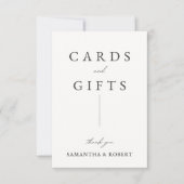 Wedding Cards and Gifts Sign (正面)