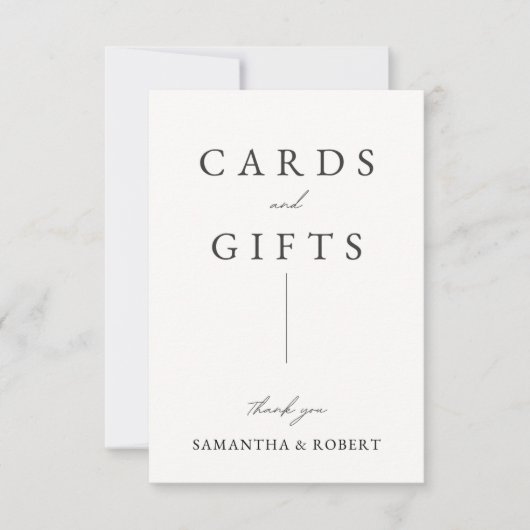 Wedding Cards and Gifts Sign (正面)