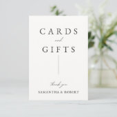 Wedding Cards and Gifts Sign (スタンド正面)