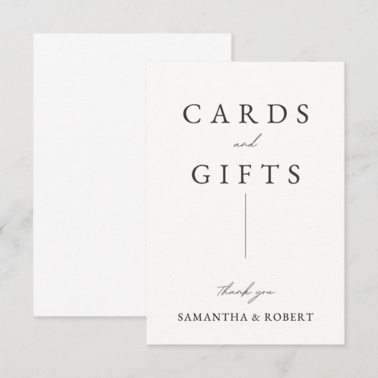 Wedding Cards and Gifts Sign (正面/裏面)