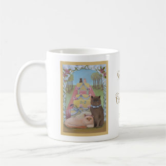 Wedding Cats The Purr-fect Pair Personalized コーヒーマグカップ