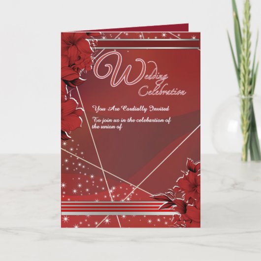 Wedding Celebration Invitation カード (正面)