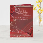 Wedding Celebration Invitation カード (黄色い花)