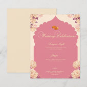 Wedding Celebrations | Sikh Sangeet & Jaggo 招待状 (正面/裏面)