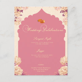 Wedding Celebrations | Sikh Sangeet & Jaggo 招待状