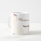 Wedding ceramic mug  コーヒーマグカップ (正面左)