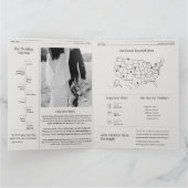 Wedding Ceremony Newspaper Program カード (内部)