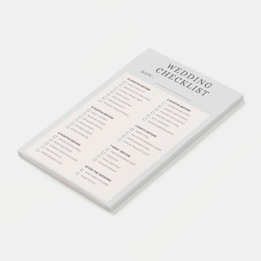 wedding checklist ポストイット (アングル)