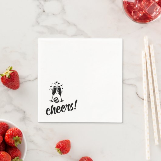Wedding Cheers スタンダードカクテルナプキン (インサイチュ)