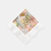 Wedding Cocktail Napkins 縁ありカクテルナプキン (角)