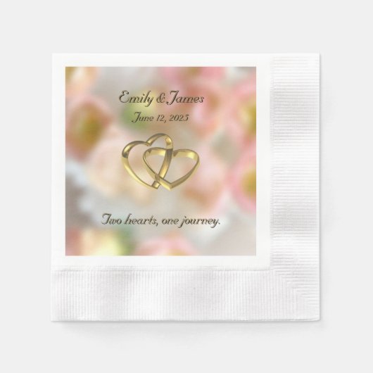 Wedding Cocktail Napkins 縁ありカクテルナプキン (正面)