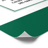 Wedding Concert Theme Seating Chart Sign ポスター (角)