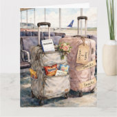 Wedding Congratulations Honeymoon Trip Snacks Card カード (正面)