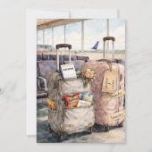 Wedding Congratulations Honeymoon Trip Snacks Card カード (正面)