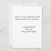 Wedding Congratulations Honeymoon Trip Snacks Card カード (裏面)