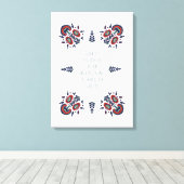 Wedding Couple, Newly-Wed Blessing, Engagement gif キャンバスプリント (インサイチュ (ウッドフロア))