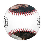 Wedding Couple Photo Baseball 野球ボール (裏面)