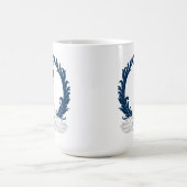 Wedding Couple Silhouette Holding Hands コーヒーマグカップ (中央)