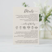 Wedding Cream Details エンクロージャーカード (スタンド正面)