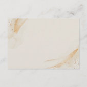 Wedding Cream Details Emerald Green Rose Floral エンクロージャーカード (裏面)