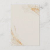 Wedding Cream Details Emerald Green Rose Floral エンクロージャーカード (裏面)