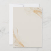 Wedding Cream Finer Details Emerald Green Rose 招待状 (裏面)