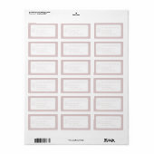 Wedding Crest Monogram Individual Name Address ラベル (フルシート)